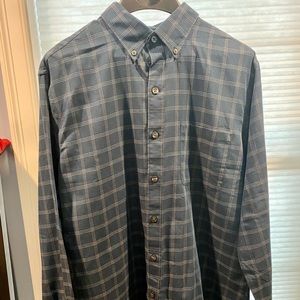 Blueish/Green Long Sleeve Dress shirt. Size Large, 16-16.5 neck.